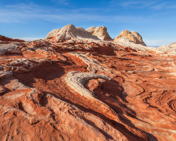 istock Colorful Rock Formations Creating S-curve at White Pocket in Arizona 1315861099