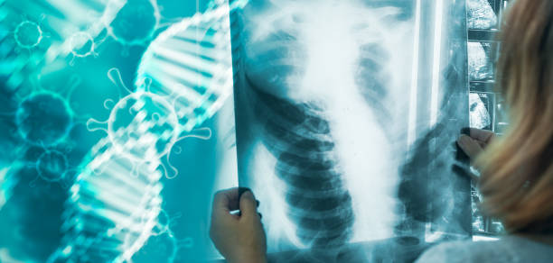 istock Health pharmaceutical Research and Biotech science on laboratory background. Analysis to treatment patient to safe life 1315864005