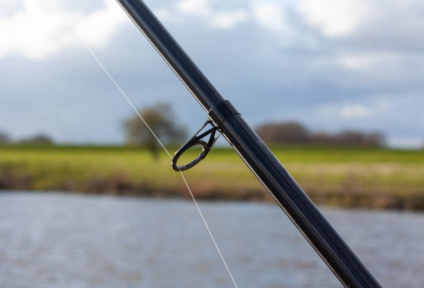 istock Fishing rod closeup with a blurred background 1315872756
