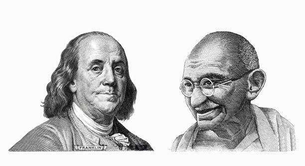 istock Benjamin Franklin and Mahatma Gandhi 1315873958
