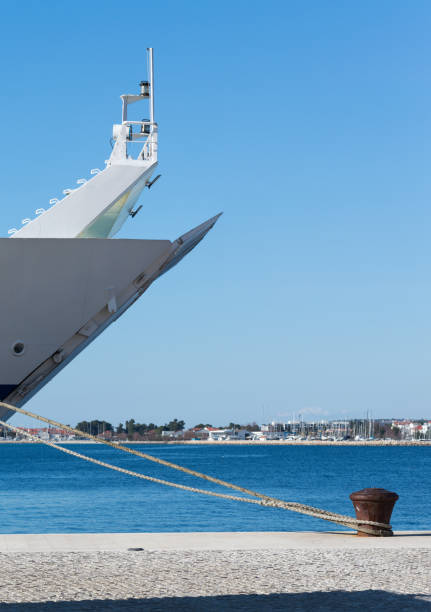 istock Ferry ship moored at the port 1315874279