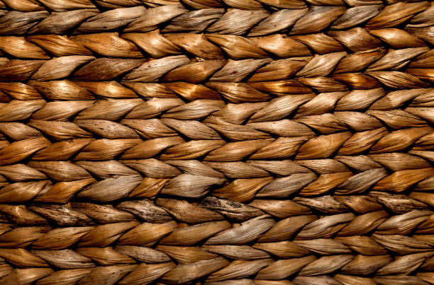istock Traditional Natural Wooden Straw Basket 1315877009