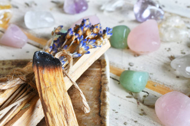 istock Palo Santo and Healing Crystals. 1315879910