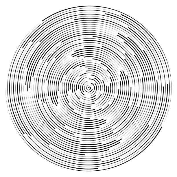 illustrations, cliparts, dessins animés et icônes de fond abstrait de cercle avec des lignes dans la spirale. - time flies