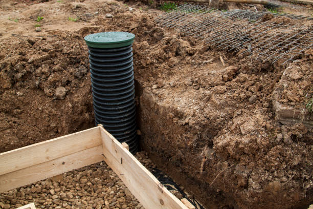 istock inspection well, rubble and trench with formwork, which is prepa 1315906117