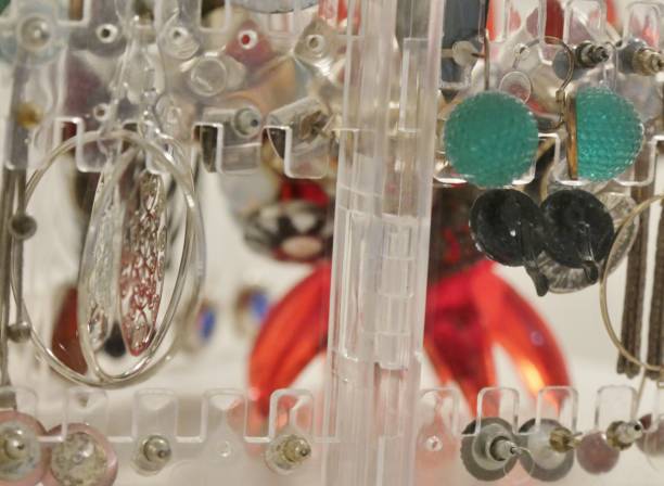 istock Jewellery stands with stud earrings 1315906234