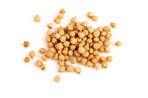 Chickpea isolated on the white background