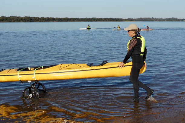 istock woman in her kayak 1315910714