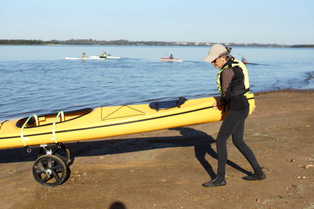 istock woman in her kayak 1315910758