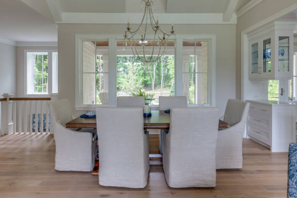 istock Chair covers and unity to open dining room 1315912150