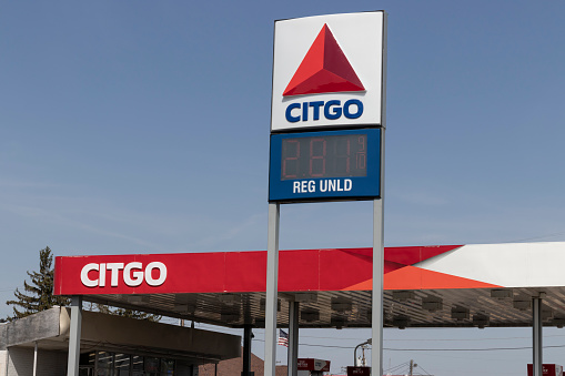 Wabash - Circa April 2021: Citgo Retail Gas and Petrol Station. Citgo is a refiner, transporter and marketer of gas and petrochemicals.