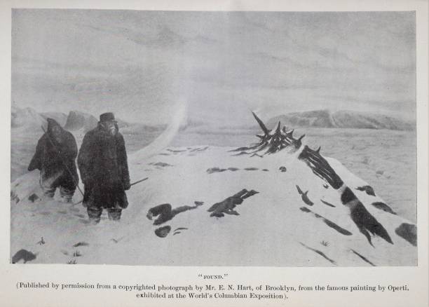 istock “Found” by Albert Operti, Shipwreck in Arctic, 19th Century US Naval History 1315919193