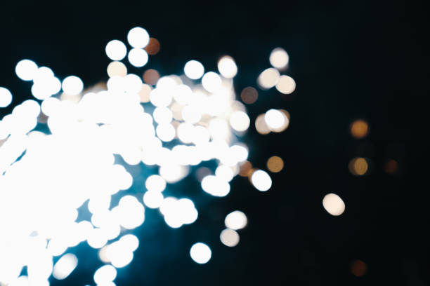 Fireworks at New Year and copy space