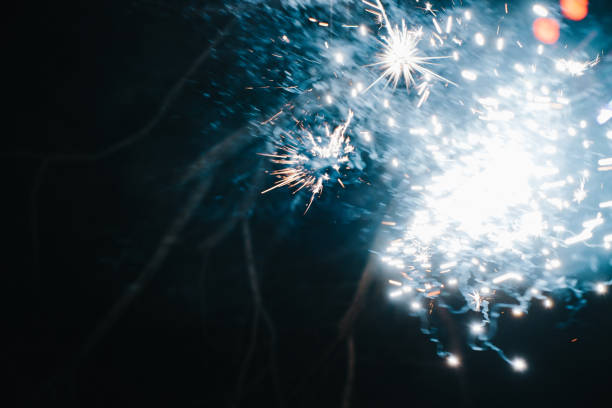 istock Fireworks at New Year and copy space 1315922515