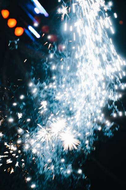 istock Fireworks at New Year and copy space 1315922611