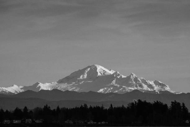 Wide view of Mount Baker from Blaine, Washington Wide view of Mount Baker from Blaine, Washington in United States, Washington, Blaine blaine washington stock pictures, royalty-free photos & images