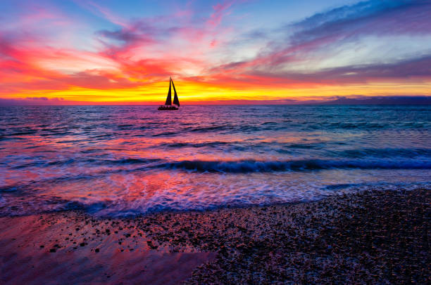istock Sunset Ocean Sailboat 1315943642