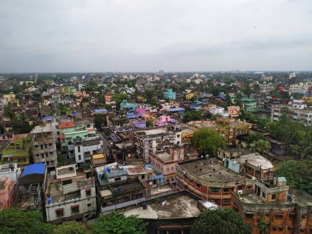 istock Aerial view of Howrah city 1315947784