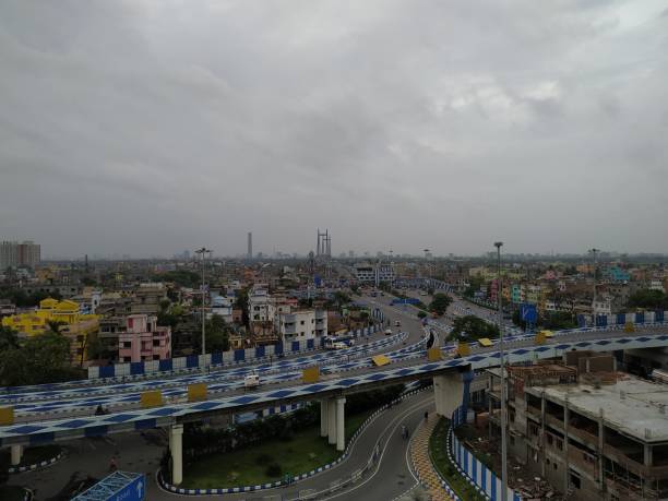 istock Aerial view of Howrah city 1315947793