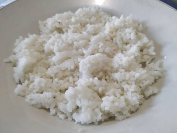 istock a plate of white rice. rice processed dishes 1315959875