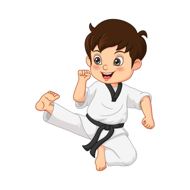 Taekwondo Kids Illustrations, Royalty-Free Vector Graphics & Clip Art -  iStock
