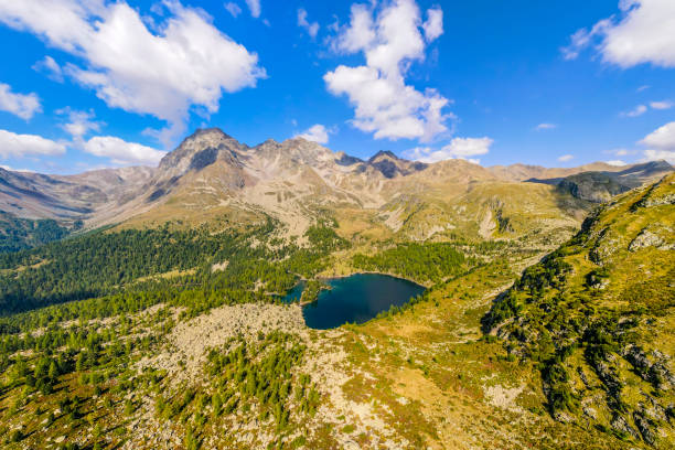 Spring view of Mountains in Sauris, Carnia - Friuli Venezia Giulia, Italy