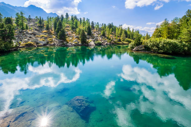 The Lagh da Val Viola is a small mountain lake in the Poschiavo region, in the Swiss canton of Graubunden