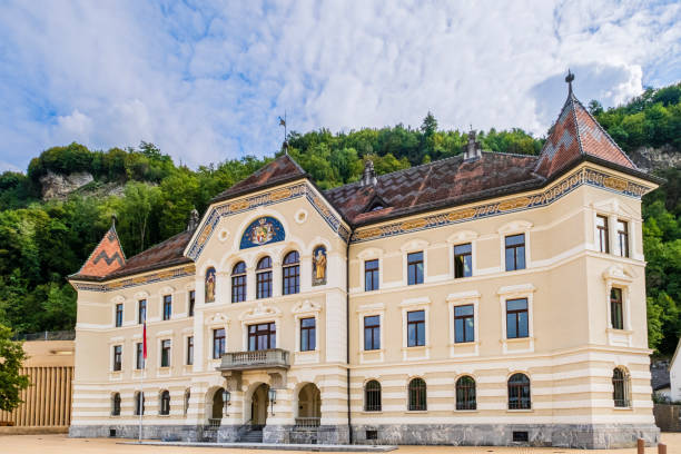 Government Building in Vaduz, the capital of Liechtenstein