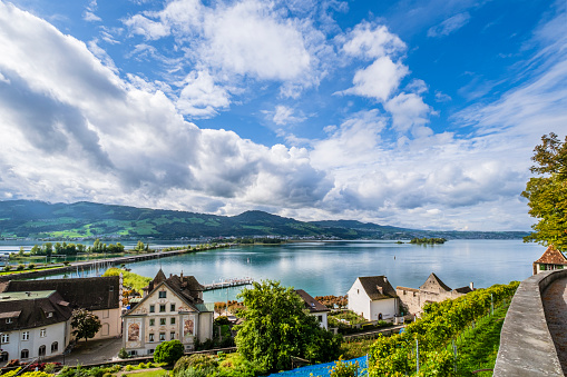 View of Rapperswil-Jona, Swiss canton of St. Gallen