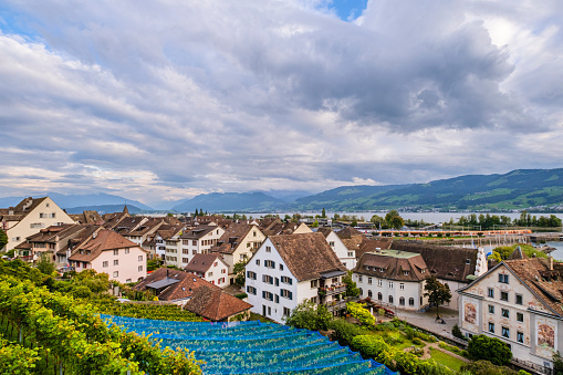 View of Rapperswil-Jona, Swiss canton of St. Gallen
