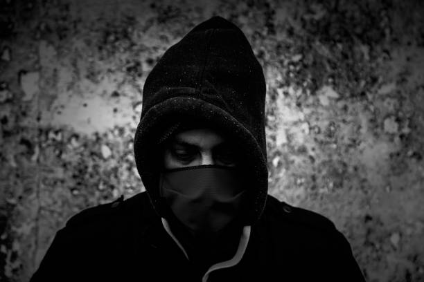 istock Young street gang with mask 1316005012