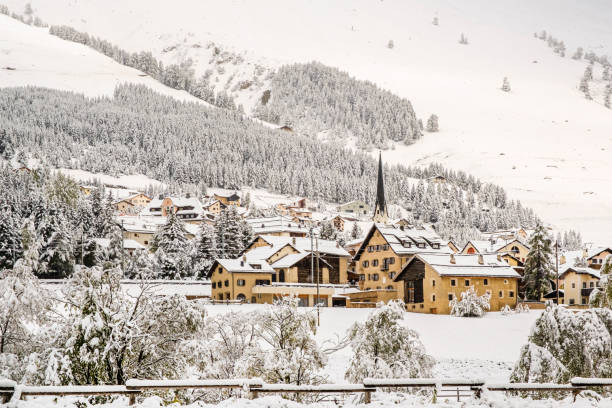 istock Snowy Landscape in Switzerland 1316005141