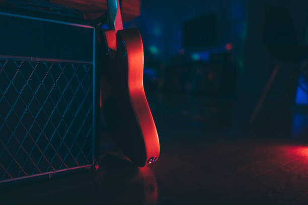 Electric guitar and classic amplifier