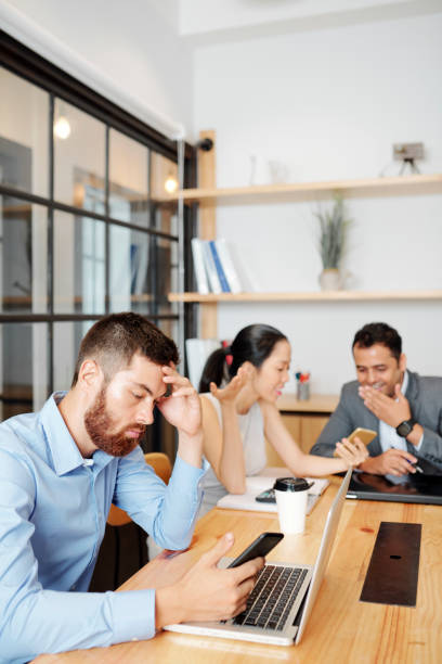 istock Businessman reading news online 1316007608