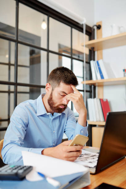 istock Businessman checking social media 1316007639