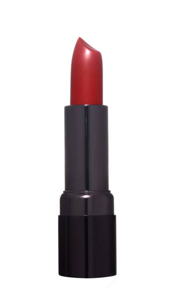 istock Open red lipstick dark gray black tube 1316009265