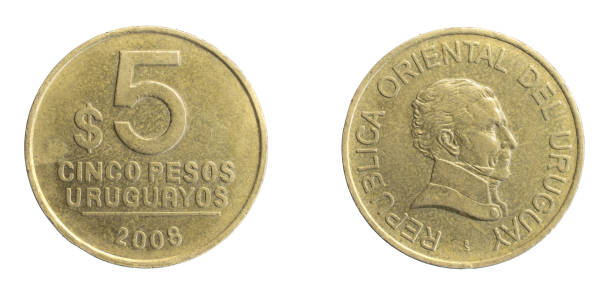 istock uruguay five pesos coin on white isolated background 1316011334