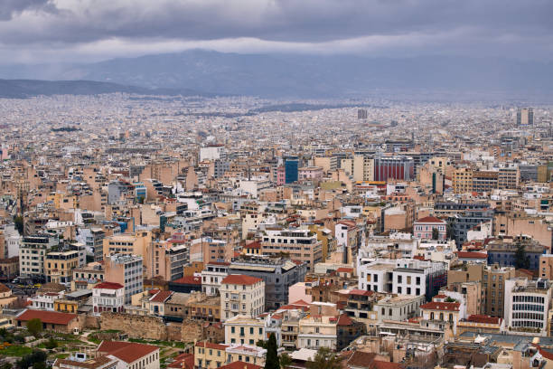 istock Aerial view of Athens 1316011511