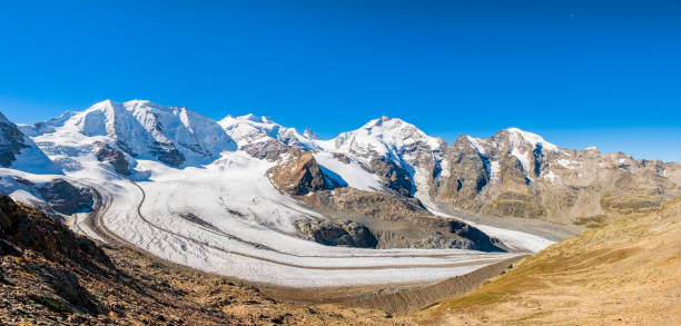 モルテラッチ氷河 写真のストックフォト