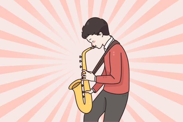 753 Cartoon Of Saxophone Player Stock Photos, Pictures & Royalty-Free  Images - iStock