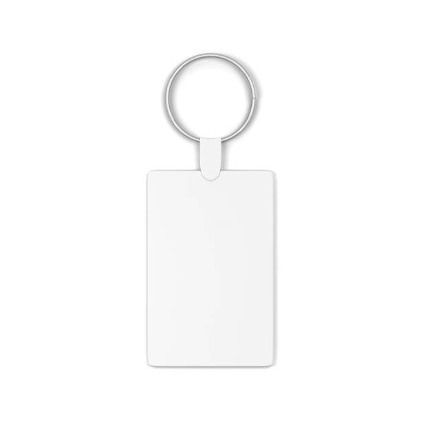 istock Blank steel keychain mockup 1316021428