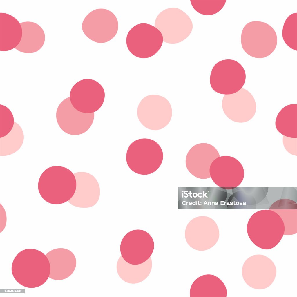 Spots Simple Pattern Seamless Pattern With Round Spots Simple Vector Illustration Stock ...