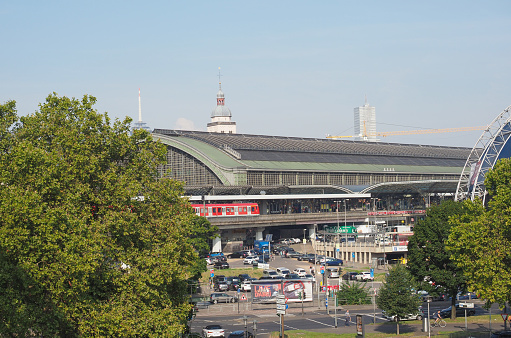 Koeln, Germany - Circa August 2019: Hauptbahnhof (meaning Central Station)