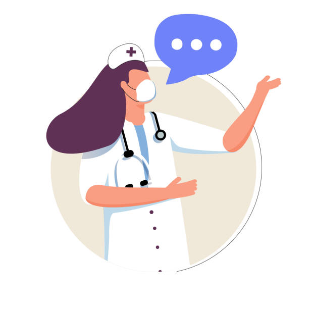 70+ Doctor Patient Conversation Profile Stock Illustrations, Royalty ...