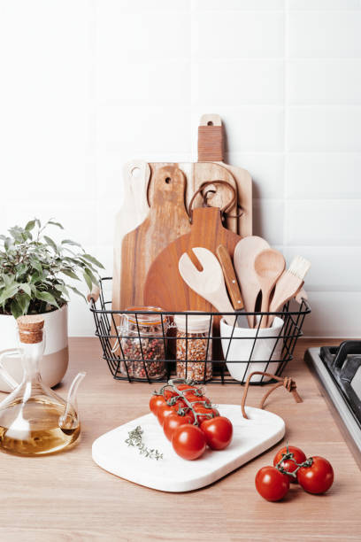 istock Eco friendly kitchen utensils and decoration, sustainable ethical lifestyle, zero waste storage 1316029560
