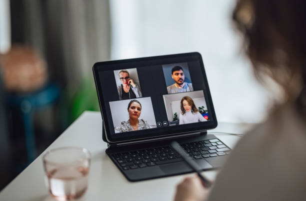istock Female professional in meeting with colleagues 1316030977