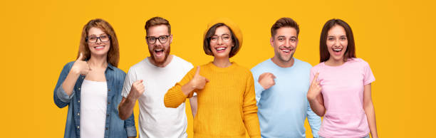 istock Cheerful young people pointing at themselves 1316031667