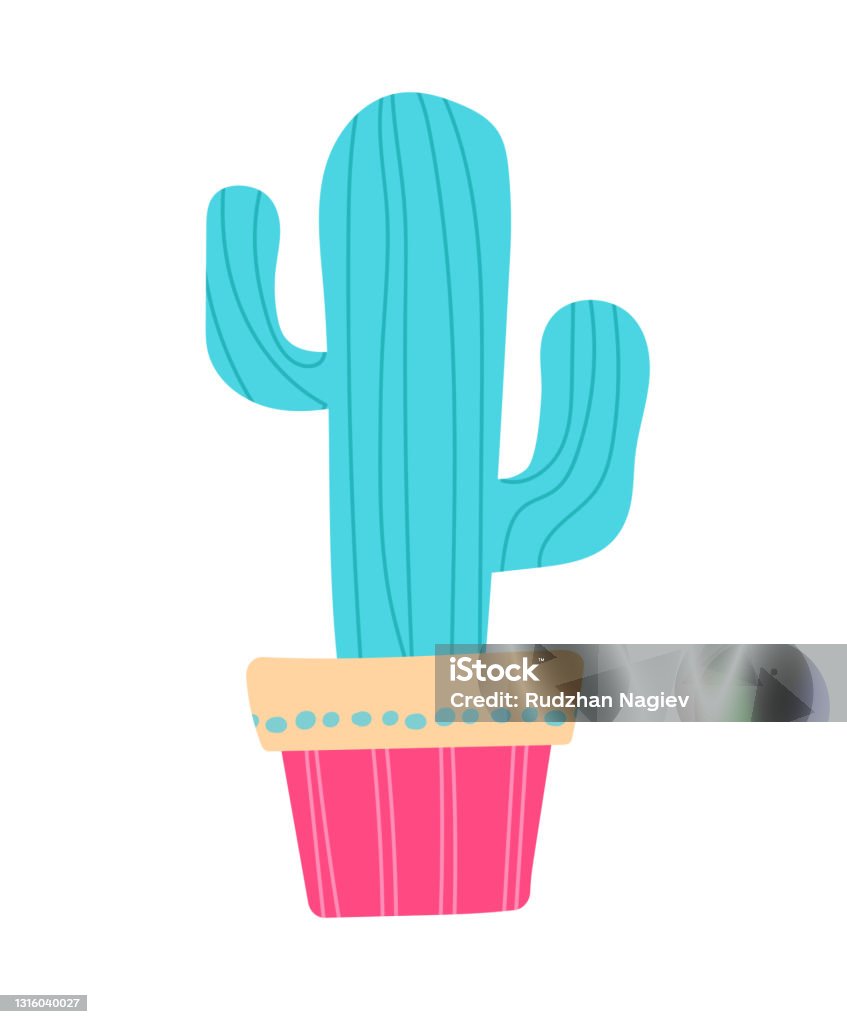Download Cactus, Sticker, Cartoon. Royalty-Free Vector Graphic