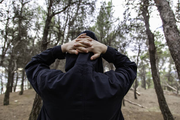 istock Woman with forest mask 1316042871
