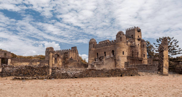 istock Fasil Ghebbi, royal castle in Gondar, Ethiopia 1316044550